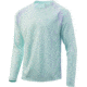 HUK Performance Fishing Strike Solid Long Sleeve Tee - Mens, Seafoam, Small, H1200197-350-S