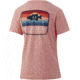 HUK Performance Fishing Suntsent Bass V-Neck Tee - Womens, Desert Flower Heather, S, H6100070-689-S