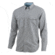 HUK Performance Fishing Tide Point Woven Solid LS Tops, Long Sleeve - Mens, Grey, Large, H1500042-020-L