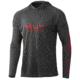 HUK Performance Fishing Vented Pursuit Hoodie, Volcanic Ashf22, Large, H1200397-017-L