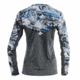 HUK Performance Fishing W Camo Icon LS Tops, Long Sleeve - Womens, Glacier, Large, H6120021-095-L