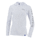HUK Performance Fishing W Icon Hoodie, Pullover - Womens, White, Large, H6120019-100-L
