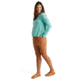 HUK Performance Fishing Waypoint Flow Crew Shirt - Womens, Marine Blue, XL, H6120127-372-XL