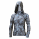 HUK Performance Fishing W Camo Icon Hoodie, Pullover - Womens, Hydro Glacier, Medium, H6120013-098-M