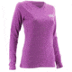 HUK Performance Fishing Womens Logo Long Sleeve Shirt, Dahlia, Large, H6100011-510-L