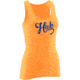 HUK Performance Fishing Womens Script Logo Tank, Heather Orange, H1000084HOGXS