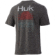 HUK Performance Fishing Striped Horizon Tee - Mens, Volc Ash Heather, XL, H1000331-015-XL