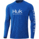 HUK Performance Fishing Vented Pursuit L/S Shirt - Men's, Huk Blue, M, H1200396-457-M