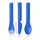 Human Gear GoBites Utensil, Trio with Case, Blue, HG0422