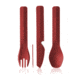 Human Gear GoBites Utensil, Trio with Case, Red, HG0423