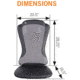 Human Touch  HT1470 Back Massage Pad Dimensions