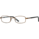 HUMMER Eyegear HU Drivetrain SEHY DRIV00 Single Vision Prescription Eyewear - Brown SEHY DRIV004625 BN