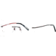 HUMMER Eyegear HU H2028 SEHU 202800 Eyeglass Frames - Black Red SEHU 2028005550 BK