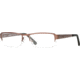 HUMMER Eyegear HU H2074 SEHU 207400 Eyeglass Frames - Brushed Brown SEHU 2074005540 BN