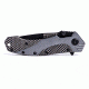 Humvee Recon Serrated Blade with Pocket Clip and Spring Assist, Black and Green Grey HMV-KTR-06