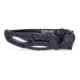 Humvee Recon Serrated Blade with Thumb Stud, Black HMV-KTR-03