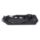 Humvee Recon Serrated Blade with Thumb Stud, Black HMV-KTR-04