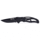 Humvee Recon Serrated Blade with Thumb Stud, Black HMV-KTR-03