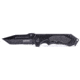 Humvee Recon Serrated Blade with Thumb Stud, Black HMV-KTR-04