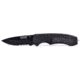 Humvee Recon Serrated Blade with Thumb Stud, Black HMV-KTR-09