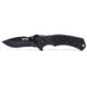 Humvee Recon Serrated Blade with Thumb Stud, Black HMV-KTR-10