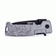Humvee Recon Steel Blade with Pocket Clip and Spring Assist, Black and Green Grey HMV-KTR-07