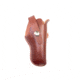 Hunter Company Sure-Fit Leather Belt Holster for Guns, Chestnut Tan, 2200-11L