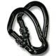Hunter Safety System HSS Climbing Carabiner 2 Pack, Black, HSS-2CAR