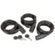Hunters Specialties Cable Lock w/Key Lock, 6ft, 3pk, Black, HS-00608