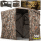 Huntsen Hunting Blind Ground Blind with 90deg Full Open Door 360 Degree See Through, HT001712