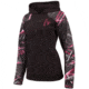 Huntworth 2-Tone Anti-Pill Fleece 1/4 Zip Hoodie - Womens, Black/Huntworth Moxie, Large E-958-W-BK/MX-L