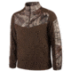 Huntworth Anti-Pill Fleece 1/4 Zip Pullover - Mens, Coffee/Hiddn, 2XL E-957-CF/HDN-2XL