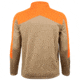 Huntworth Bizmark Mid Weight Hunting 1/2 Zip Uplands Pullover - Mens, Khaki/Blaze, Medium, E-917-31KH/BZ-M