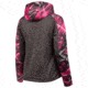 Huntworth Ladies Camo Heather Performance Fleece Hoodie - Womens, Heather Gray/Passion, Large, E-9149-W-HG/PA-L