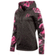 Huntworth Lifestyle Performance Fleece Hoodie - Womens, Charcoal Gray/Passion, Medium, E-977-W-CG/PA-M