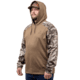 Huntworth Lifestyle Performance Fleece Hoodie - Men's, Walnut / Tarnen, Extra Large, E-9198-WLT/TRN-XL