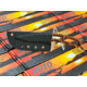 Huto Lifestyle EXO-Skeleton High Mountain M390 Steel 3.25in Fixed Blade Knife, Black Parkarized, Orange/Black, EXOSKTNHGHMTN390PO/B