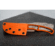 Huto Lifestyle Exo-Skeleton Fixed Blade Knife, Orange, EXO-SKLTN-KNV-LGRN