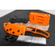 Huto Lifestyle Exo-Skeleton Fixed Blade Knife, Orange, EXO-SKLTN-KNV-LGRN