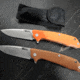 Huto Lifestyle Hunt Harder Folding Hard Blade Knife, Orange, HTHD-KNV-ORG