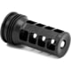 HUXWRX ELR Muzzle Brake, 338, M18x1.5, Titanium, Black, 1604