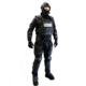 HWI Gear ED100 Elite Defender Riot Suit, CP100 Chest Protector/FA100 Forearm/SG100 Shin Guard/TG100 Thigh Guard, Carry Bag, Black, Extra Small/Small, ED100-XS/SM