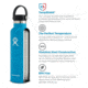 Hydro Flask 21 oz Standard Mouth Flex Cap, Snapper, S21SX604