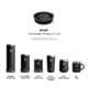 Hydro Flask Closeable Press-In Lid, Black, Small, CPLS001