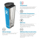 Hydro Flask Tumbler, Stone, 32 oz., TXL010