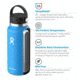 Hydro Flask 20oz Wide Mouth Flask, Cobalt, W20BTS407
