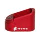 HYVE Technologies Magazine Extension Base Pad, Glock 17/34, Red, Small, G17-E5-2