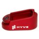 HYVE Technologies Magazine Extension Base Pad, Glock 26, 2-Round, Red, Small, G26-E2-2