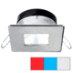 I2Systems Inc Apeiron A1120 LED Spring Square/ Square Mount Light, Red/Cool White /Blue/Brushed Nickel, A1120Z-44HAE