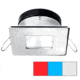 I2Systems Inc Apeiron A1120 LED Spring Square/ Square Mount Light, Red/Cool White /Blue/Polished Chrome, A1120Z-14HAE